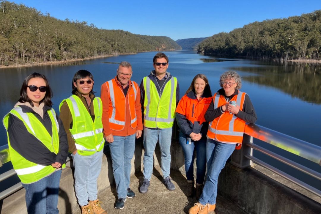 UNSW researchers on dam wall