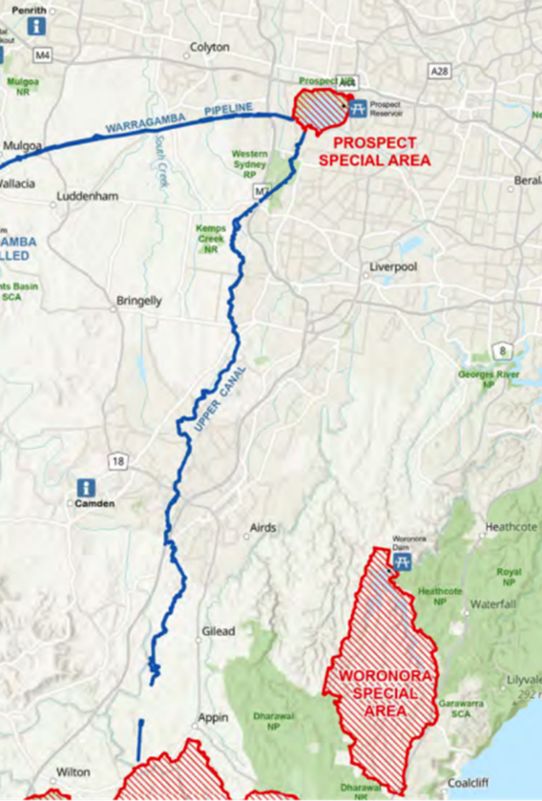 Upper Canal work corridor