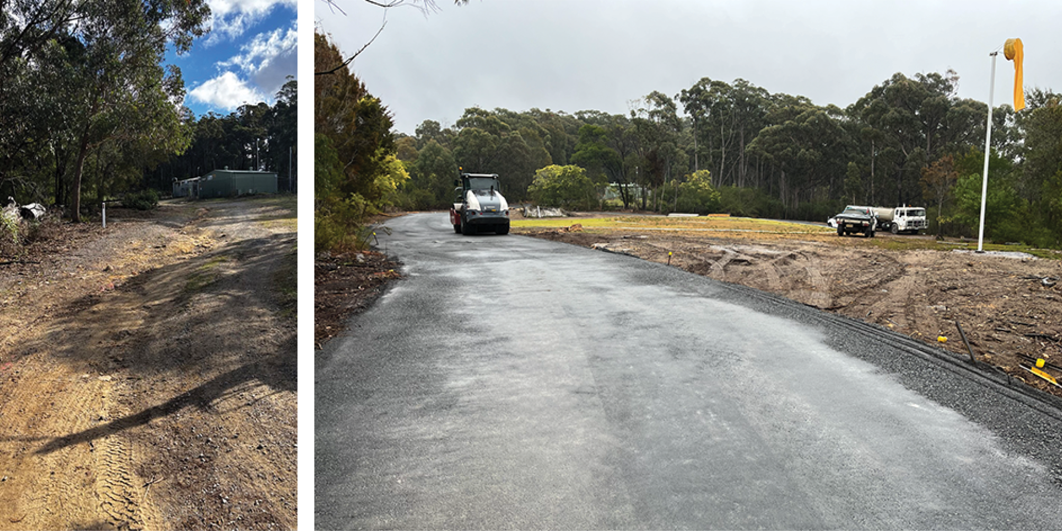 Before and after image of repairs