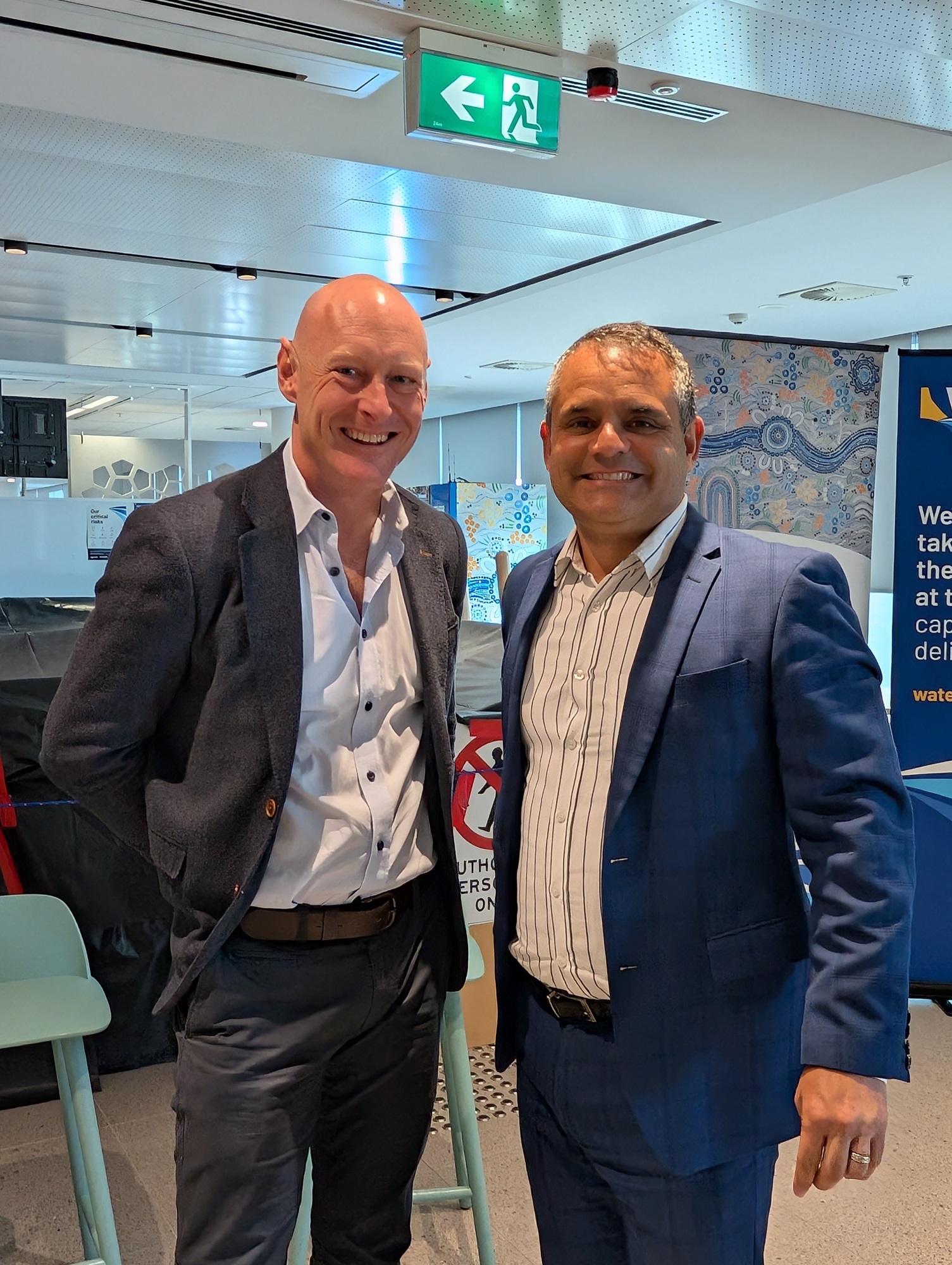WaterNSW CEO and Danny Lester