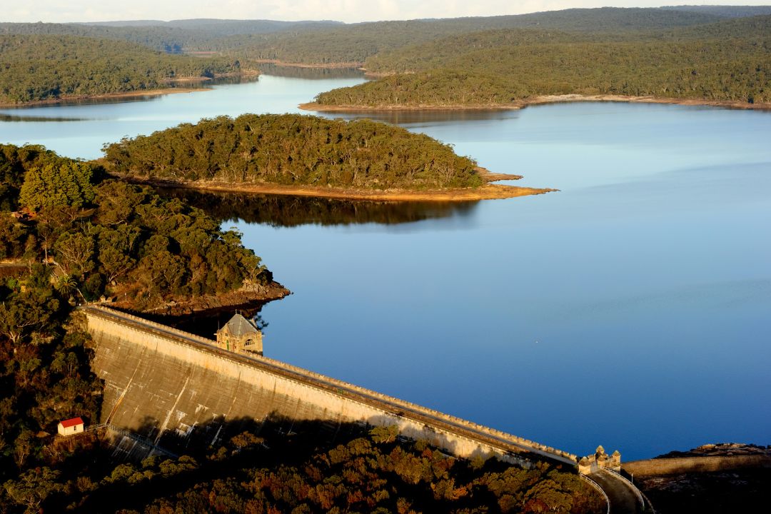 Cataract Dam at sunset