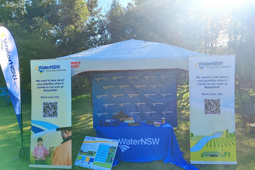 WaterNSW tent