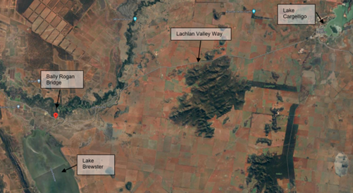 Ballyrogan Bridge location