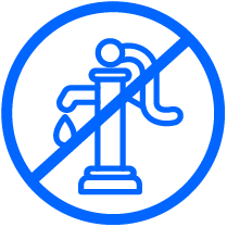 Cease to pump line icon