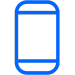 SMS blue circle icon