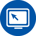 Portal blue icon