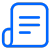 Document blue circle icon